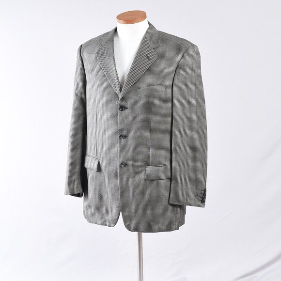 Pal Zileri Men's Coat Blazer Gray/Black